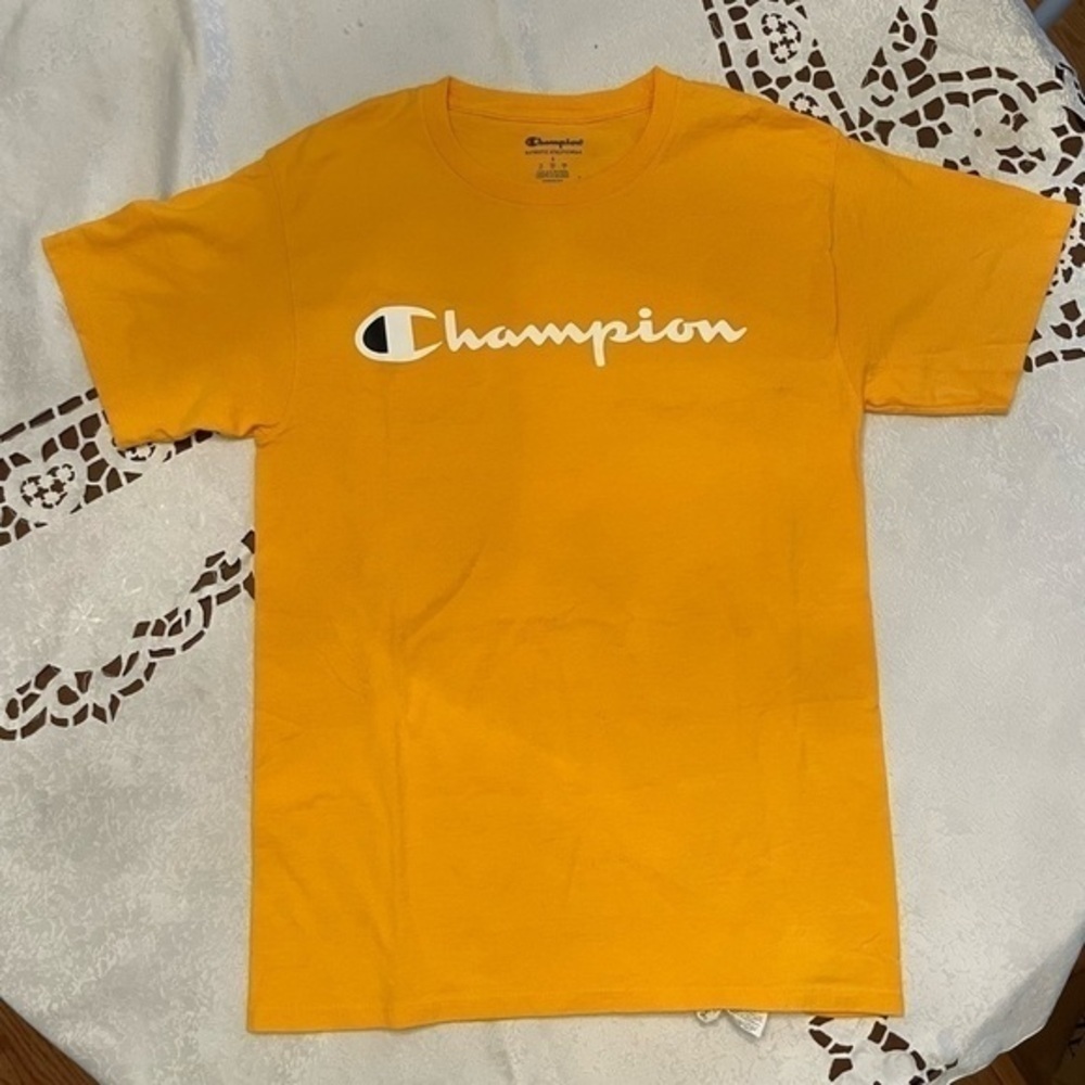 Champions Yellow Logo T-Shirt - Picture 4 of 10